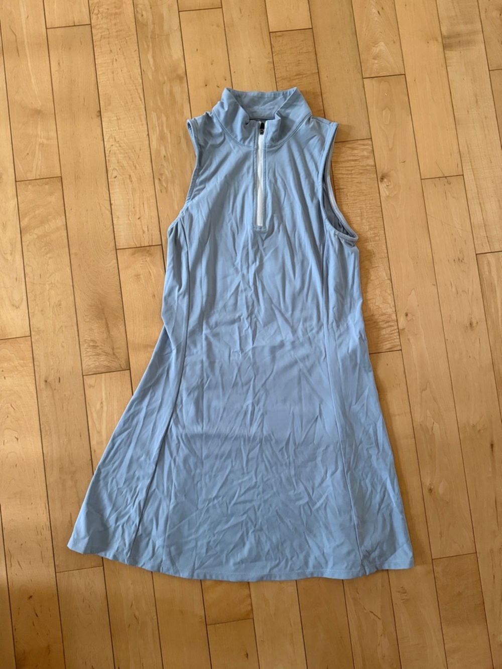Sleeveless Light Blue Golf polo Dress